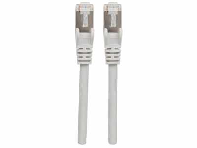 INTELLINET Patchkabel Cat6a-Stecker/Cat7-Rohkabel 0,5m grau