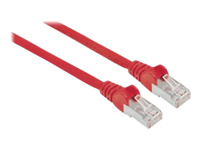 INTELLINET Patchkabel Cat6a-Stecker/Cat7-Rohkabel 0,5m rot