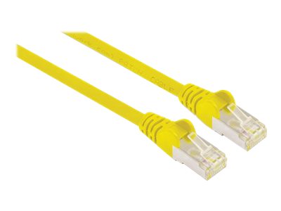 INTELLINET Patchkabel Cat6a-Stecker/Cat7-Rohkabel 0,5m gelb