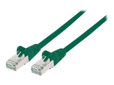 INTELLINET Patchkabel Cat6a-Stecker/Cat7-Rohkabel 0,5m grün
