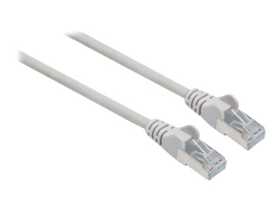 INTELLINET Patchkabel Cat6a-Stecker/Cat7-Rohkabel 1m grau
