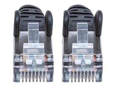 INTELLINET Patchkabel Cat6a-Stecker/Cat7-Rohkabel 1m schwarz