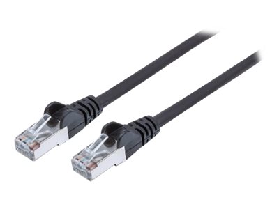 INTELLINET Patchkabel Cat6a-Stecker/Cat7-Rohkabel 1m schwarz