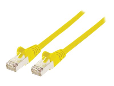 INTELLINET Patchkabel Cat6a-Stecker/Cat7-Rohkabel 1m gelb