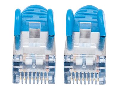 INTELLINET Patchkabel Cat6a-Stecker/Cat7-Rohkabel 1m blau