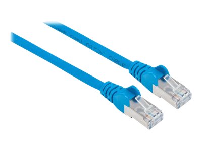 INTELLINET Patchkabel Cat6a-Stecker/Cat7-Rohkabel 1,5m blau