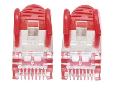 INTELLINET Patchkabel Cat6a-Stecker/Cat7-Rohkabel 10m rot