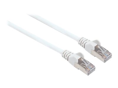 INTELLINET Patchkabel Cat6a-Stecker/Cat7-Rohkabel 0,5m weiß