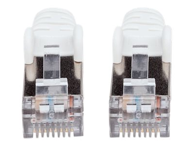 INTELLINET Patchkabel Cat6a-Stecker/Cat7-Rohkabel 0,5m weiß