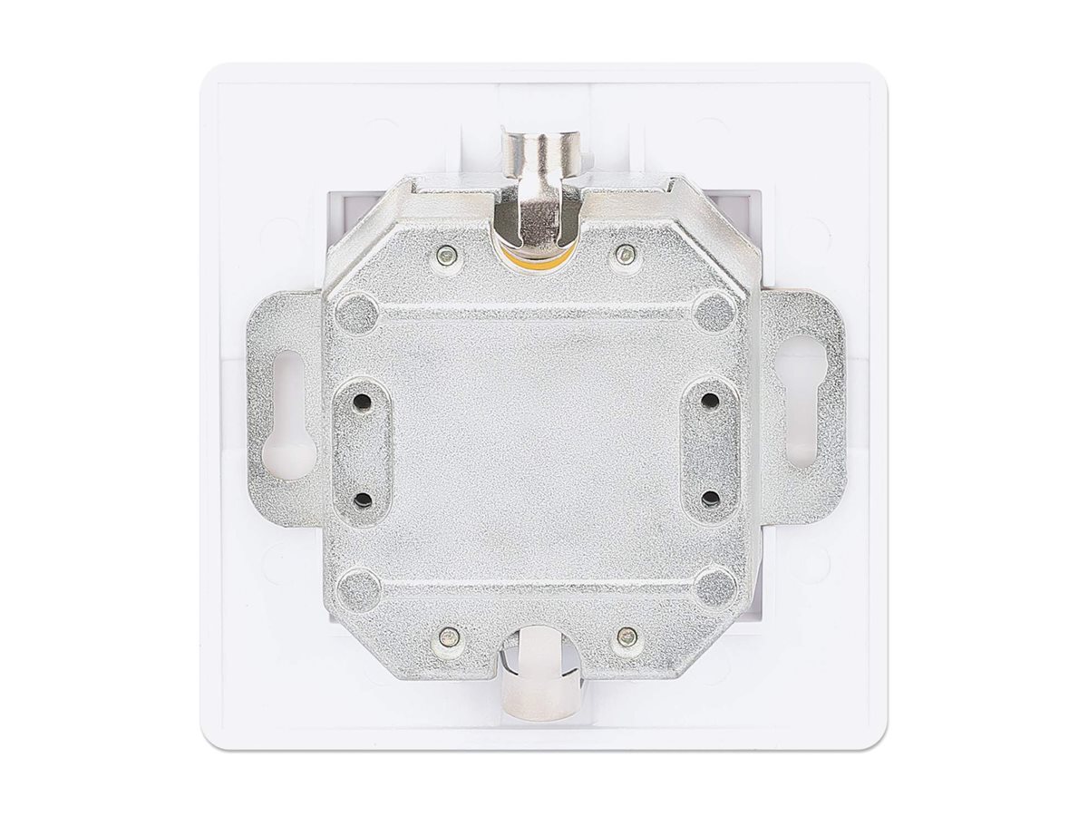 INTELLINET 2-Port Cat6 10G RJ45-Unterputzdose STP weiß