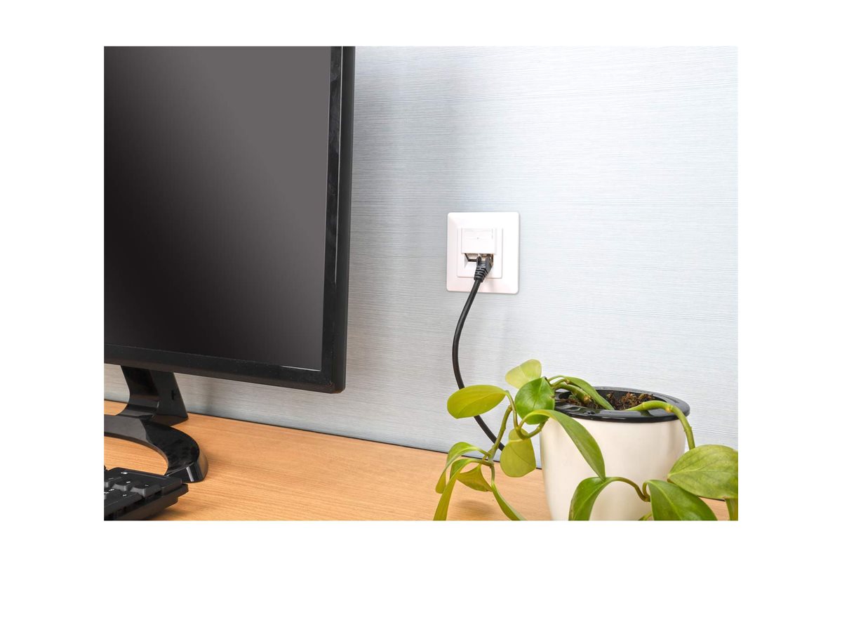 INTELLINET 2-Port Cat6a 10G RJ45-Unterputzdose STP weiß