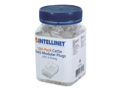 INTELLINET Modularstecker RJ45 Cat5e UTP 100er Pack