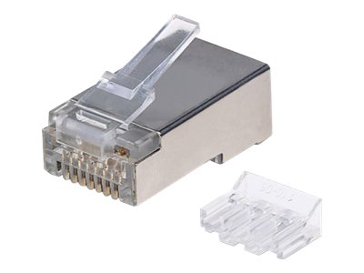 INTELLINET Modularstecker RJ45 Cat6A STP 3-Punkt 90 Stk.