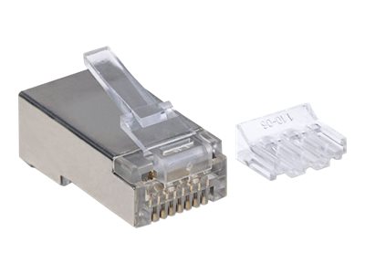 INTELLINET Modularstecker RJ45 Cat6A STP 3-Punkt 90 Stk.
