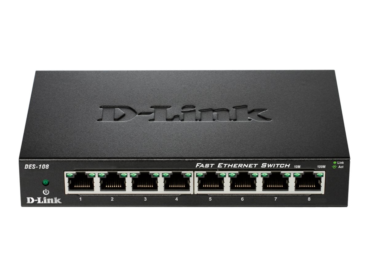 D-Link DES-108/E, 8 Pt. 10/100 Switch
