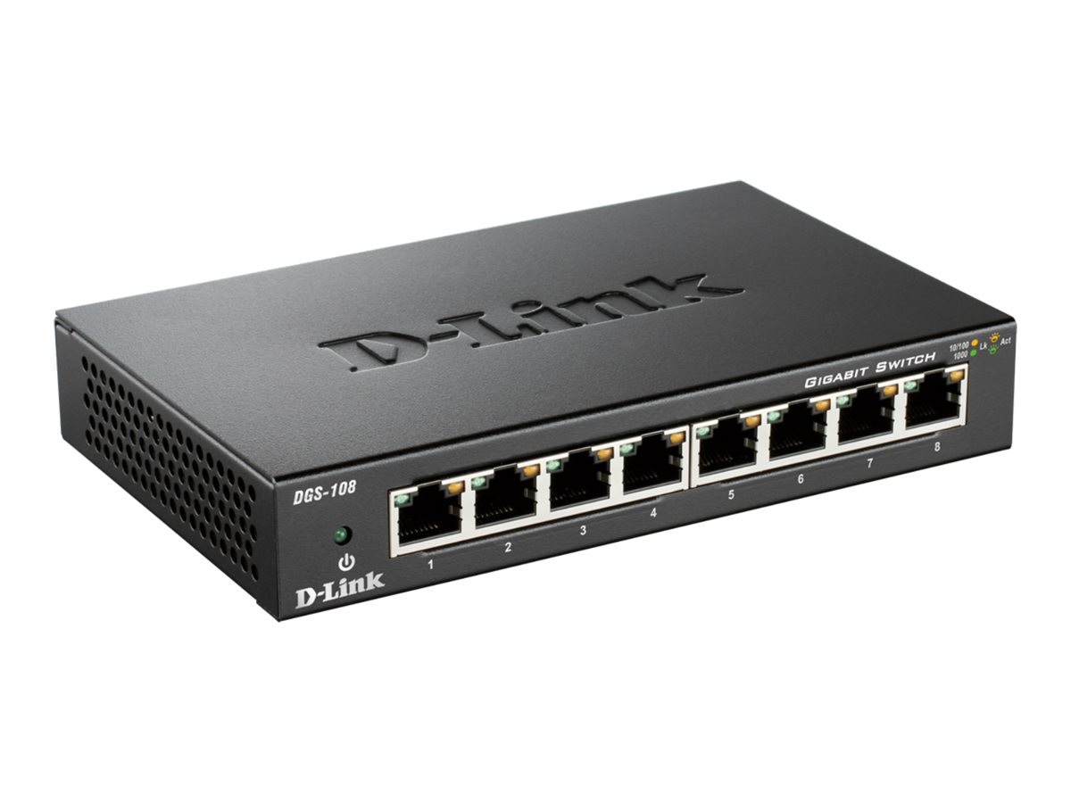 Switch       D-Link DGS-108                      8*GE retail