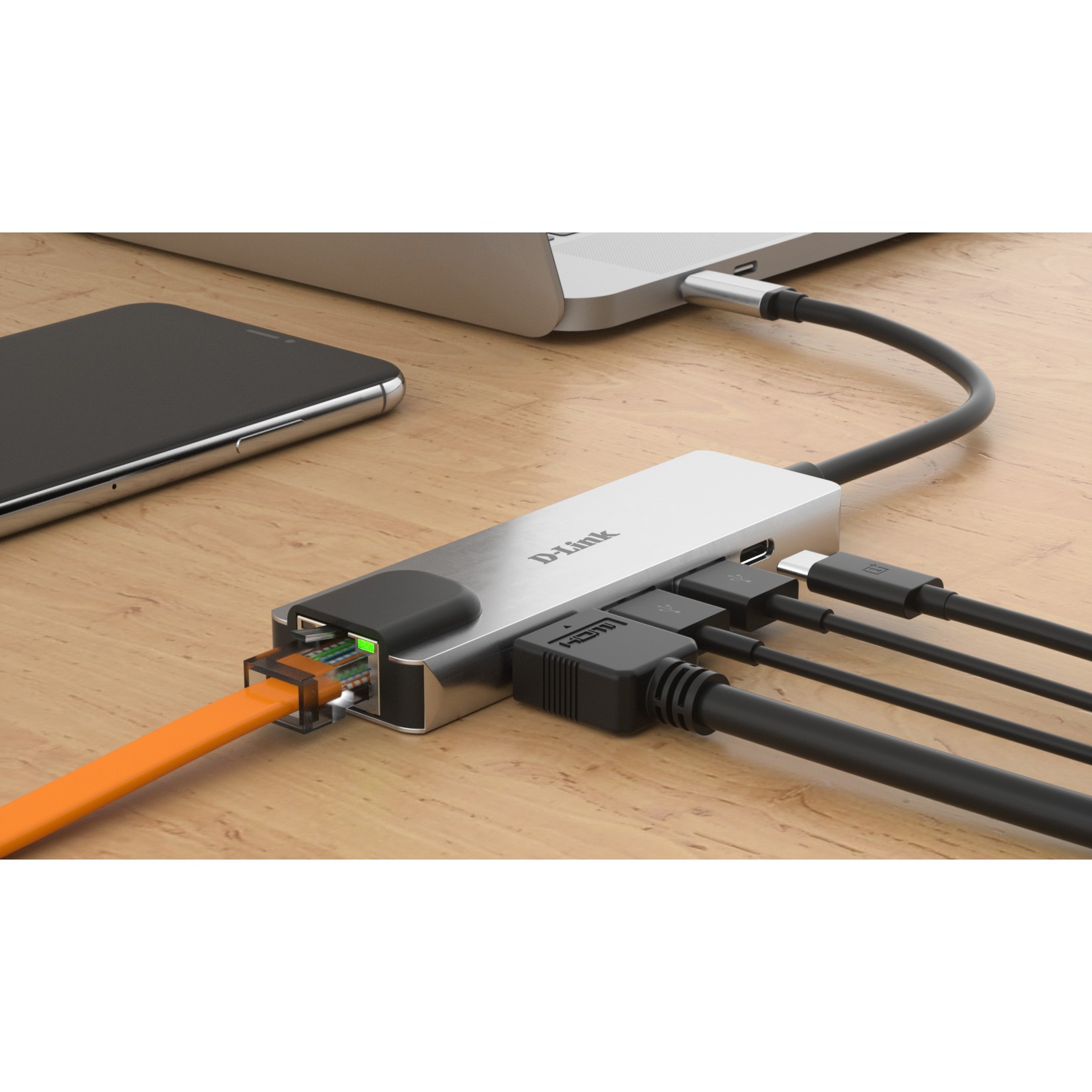 D-Link DUB-M520  5-in-1 USB-C Hub mit HDMI/USB-PD/GBE retail