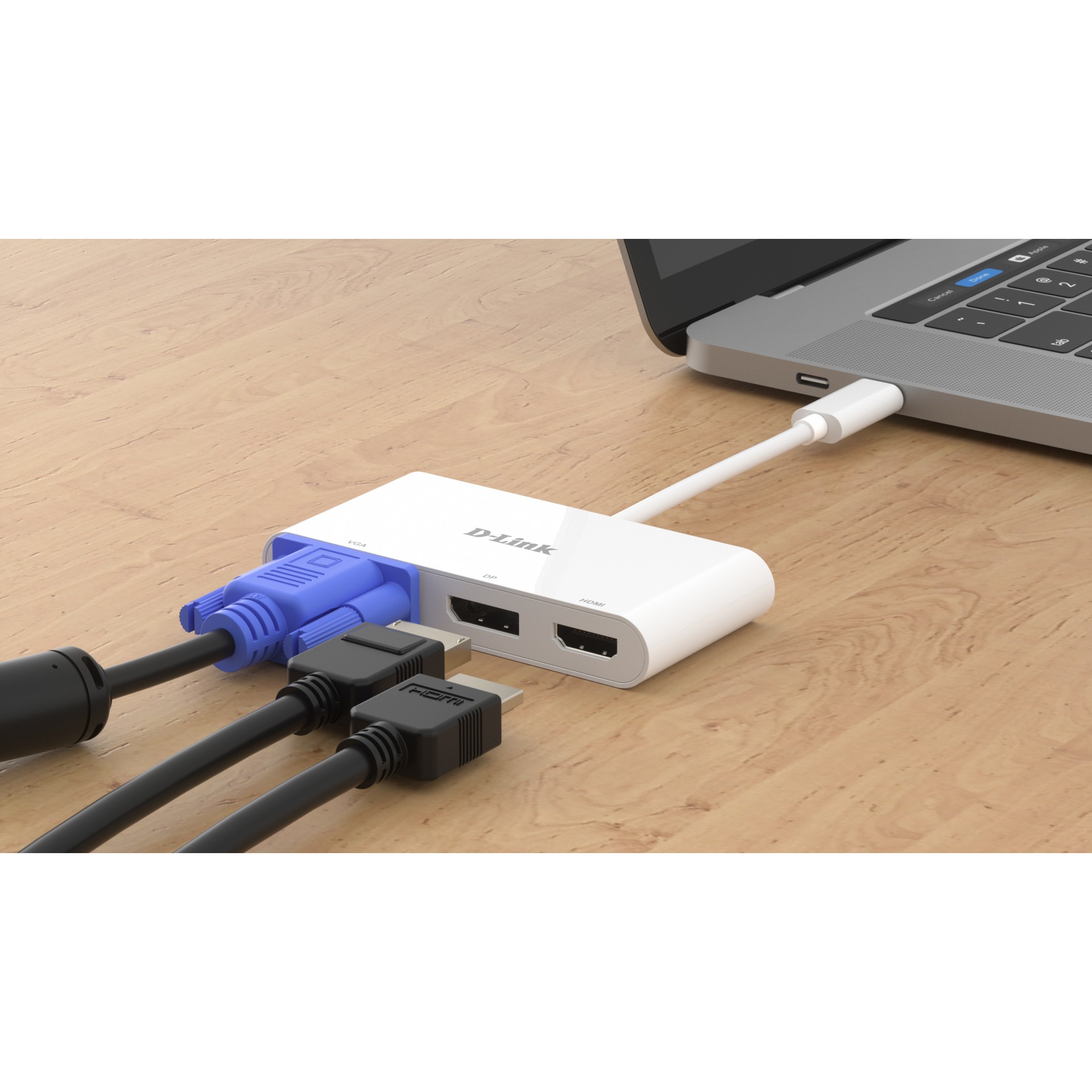 D-Link DUB-V310  3-in-1 USB-C Video Adapter VGA/HDMI/DP retail