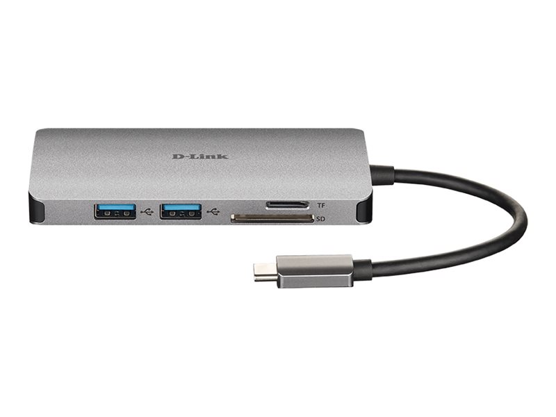 D-Link DUB-M810  8-in-1 USB-C Hub mit HDMI/USB-PD/GBE/SD-R. retail