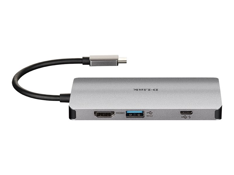 D-Link DUB-M810  8-in-1 USB-C Hub mit HDMI/USB-PD/GBE/SD-R. retail