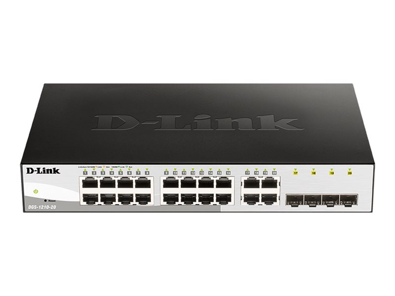 Switch 280mm D-Link DGS-1210-20 4*SFP/16*GE retail