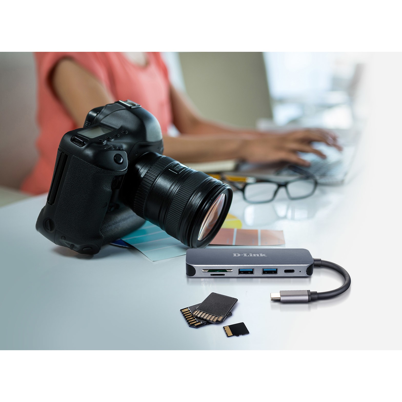 D-Link DUB-2325 laptop-dockingstation & portreplikator USB Typ-C Grau