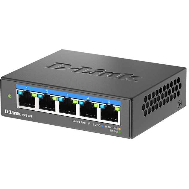 D-LINK DMS-105/E 5-Port Switch, Multi-Gigabit Unmanaged