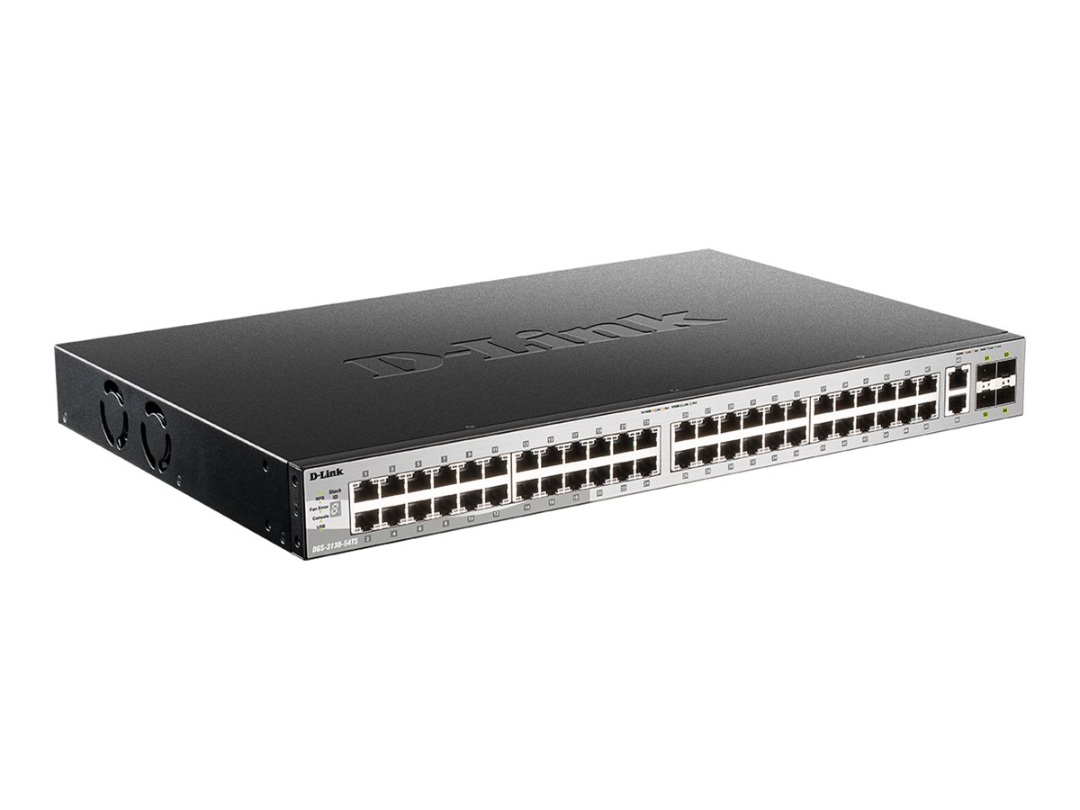 D-Link DGS-3130-54TS/E 54Port Switch, Layer 3 Gigabit Stack (SI)