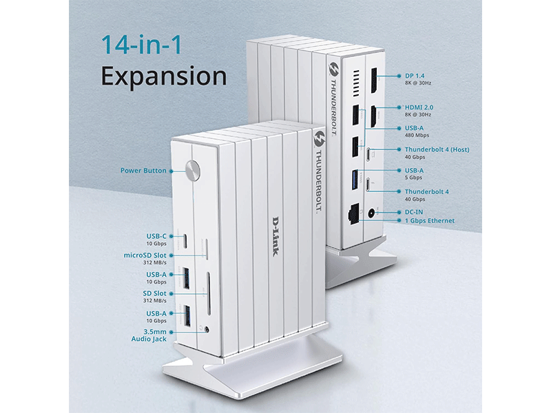 D-Link DUF-E01/E 14-in-1 Docking Station