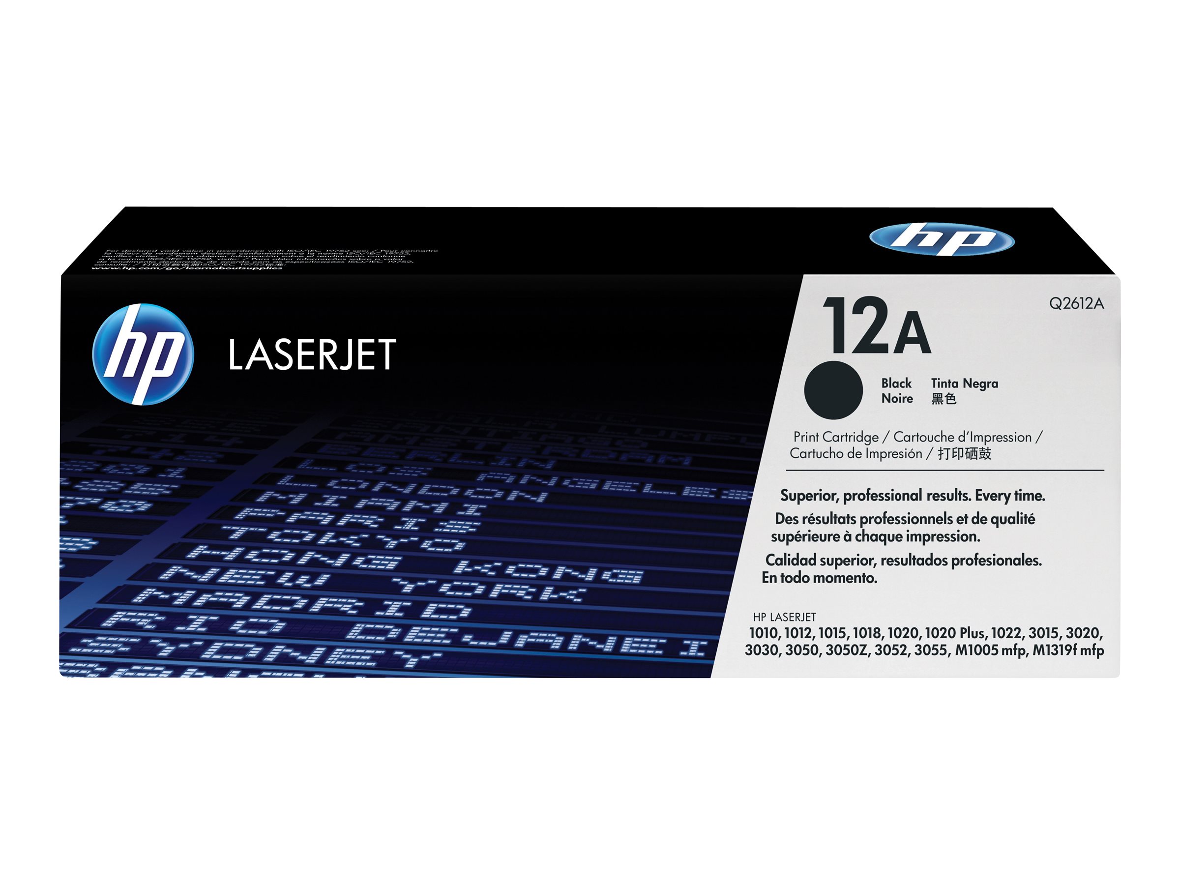 HP 12A       Schwarz     LaserJet    Tonerpatrone