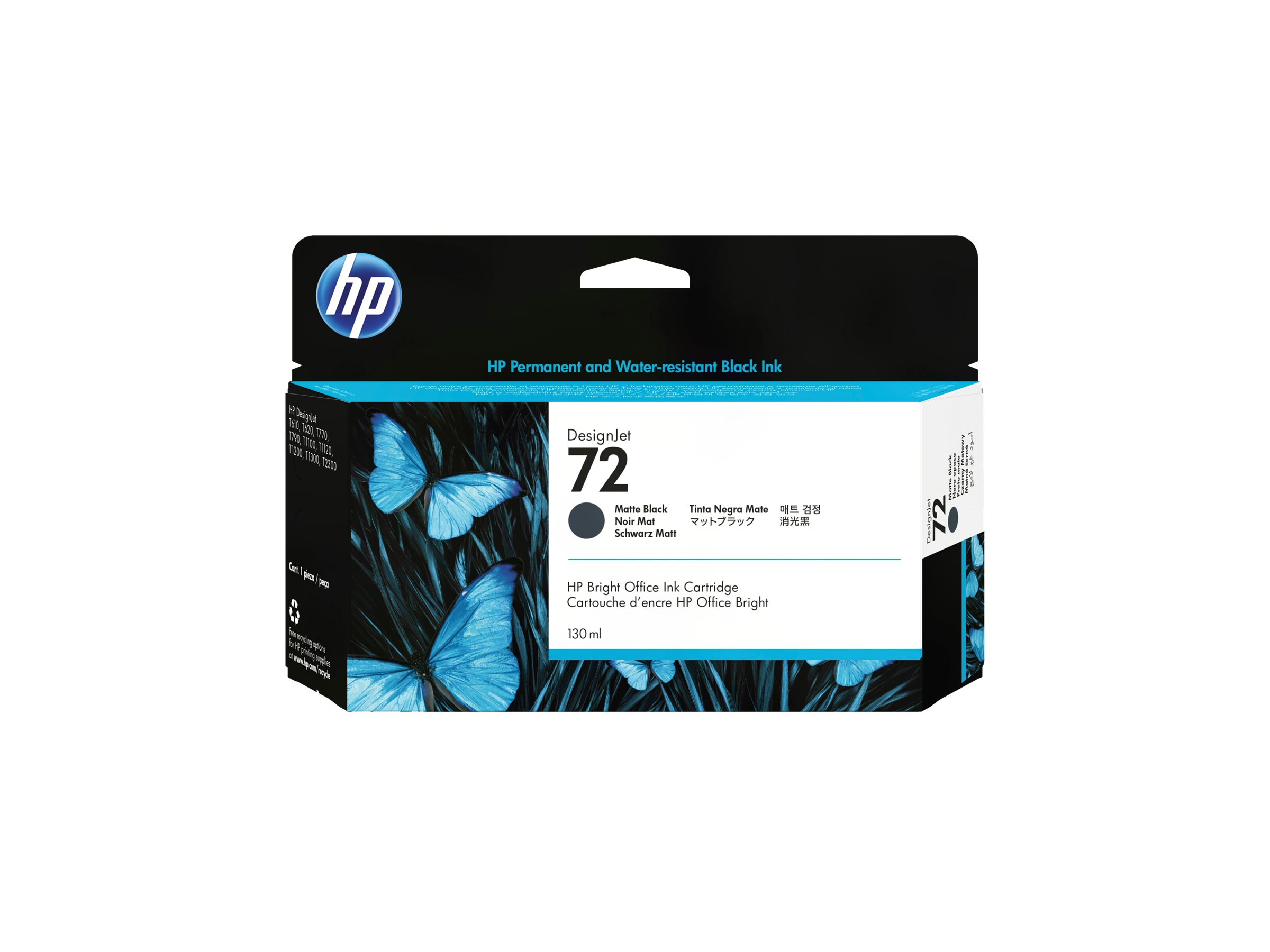HP 72       Mattschwarz         Tintenpatrone 130ml