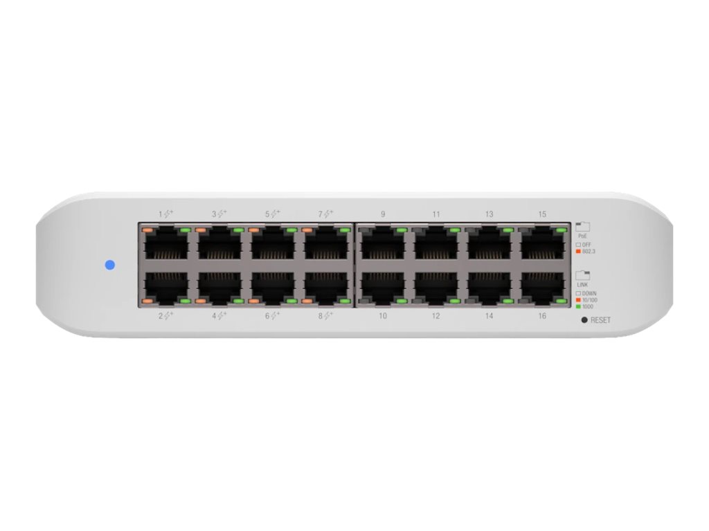 16P Ubiquiti UniFi USW-LITE-16-POE POE+ 45W
