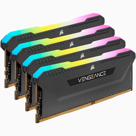 DDR4  64GB PC 3200 CL16 CORSAIR KIT (4x16GB) VENGEANCE RGB retail