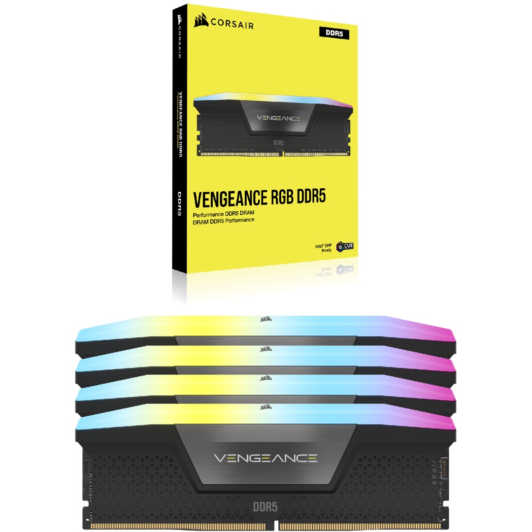 DDR5 192GB PC 5200 CL38 CORSAIR KIT (4x48GB) VENGEANCE RGB B retail