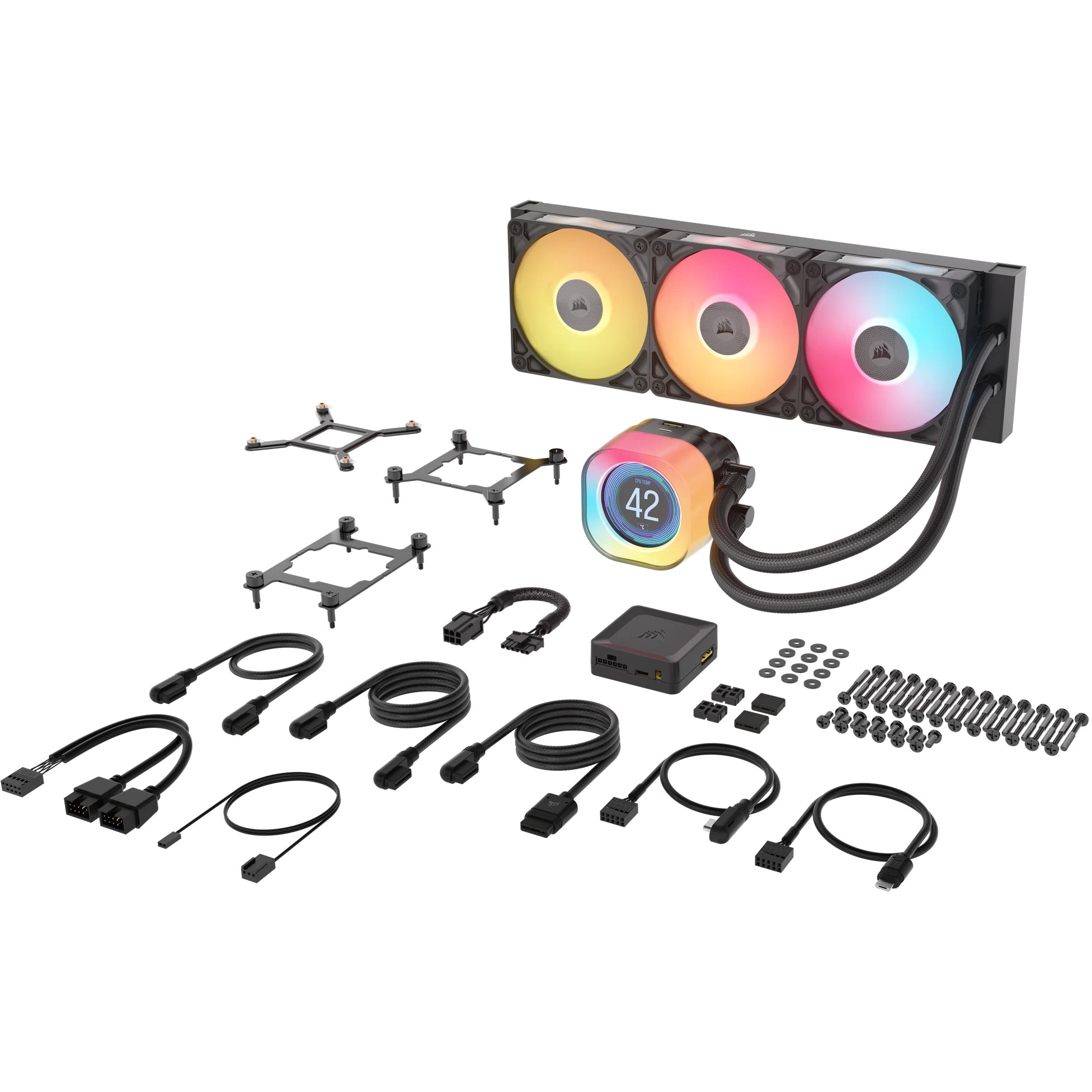 CORSAIR WAK iCUE LINK TITAN 360 RX LCD AIO 360mm