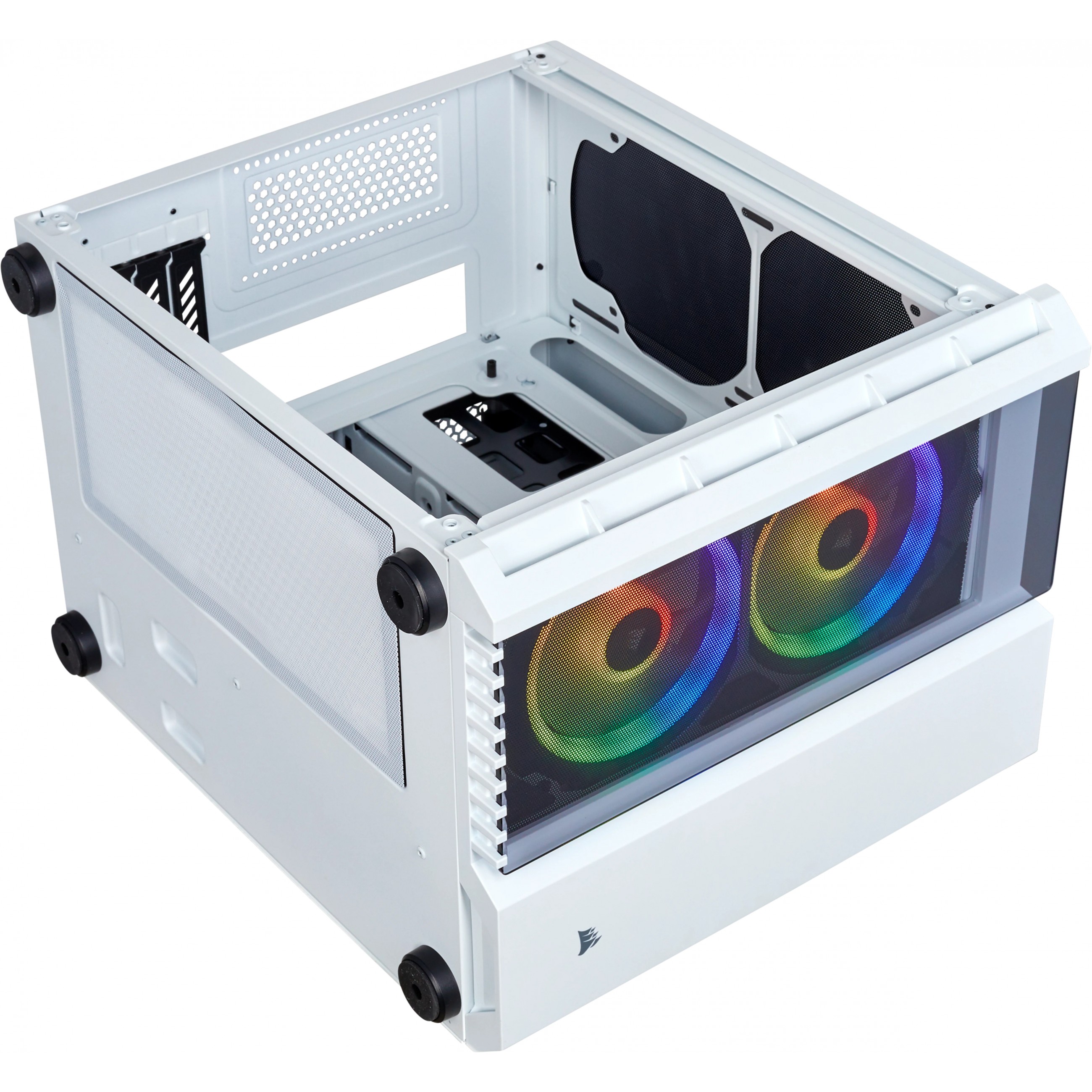CORSAIR Geh Micro ATX Crystal 280X RGB White (Tempered Gla