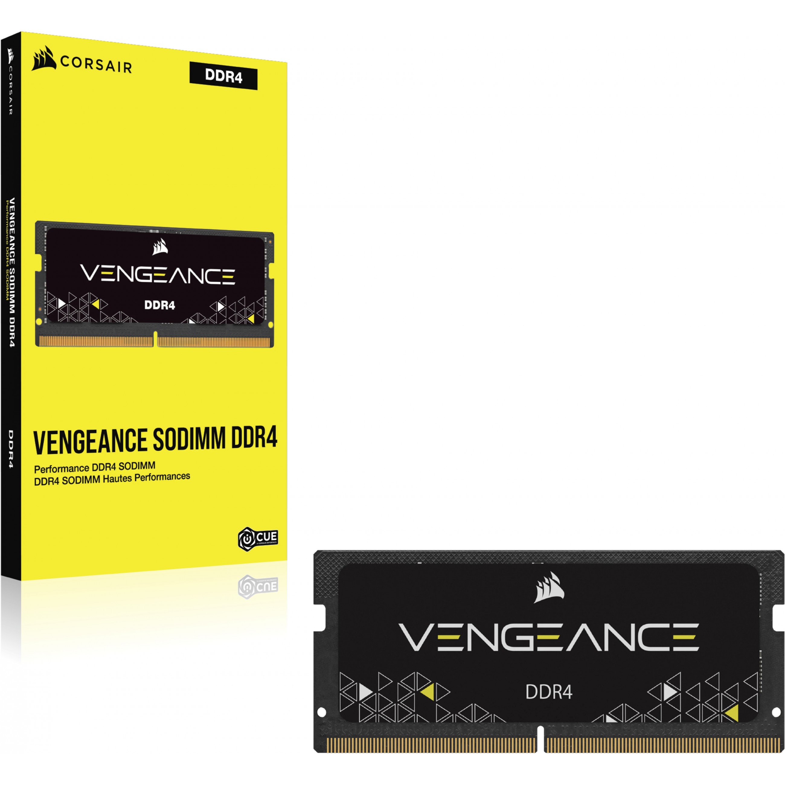 SO DDR4  16GB PC 2400 CL16 CORSAIR VENGEANCE Black retail