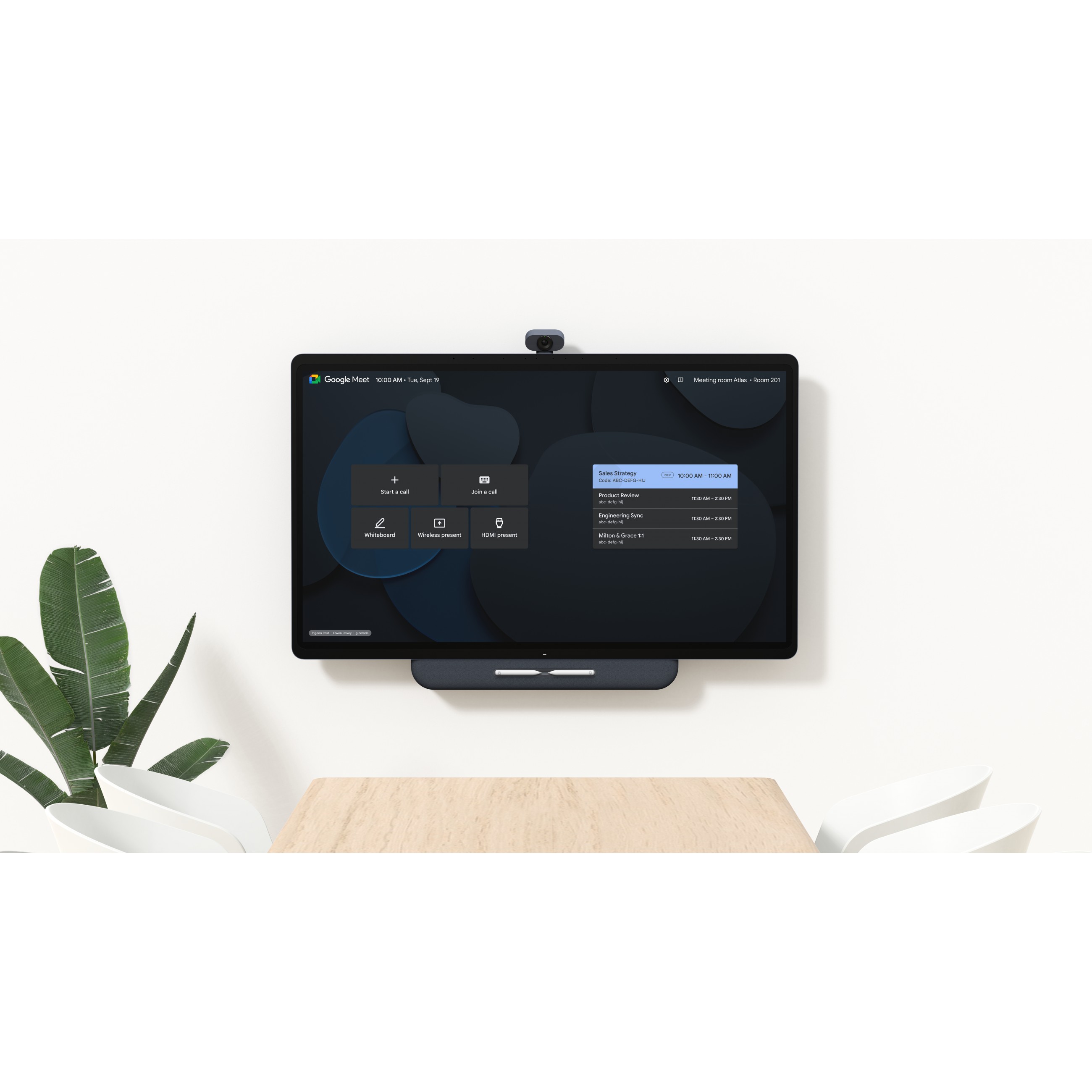 Avocor Google Meet Series One Board 65 interactive whiteboard