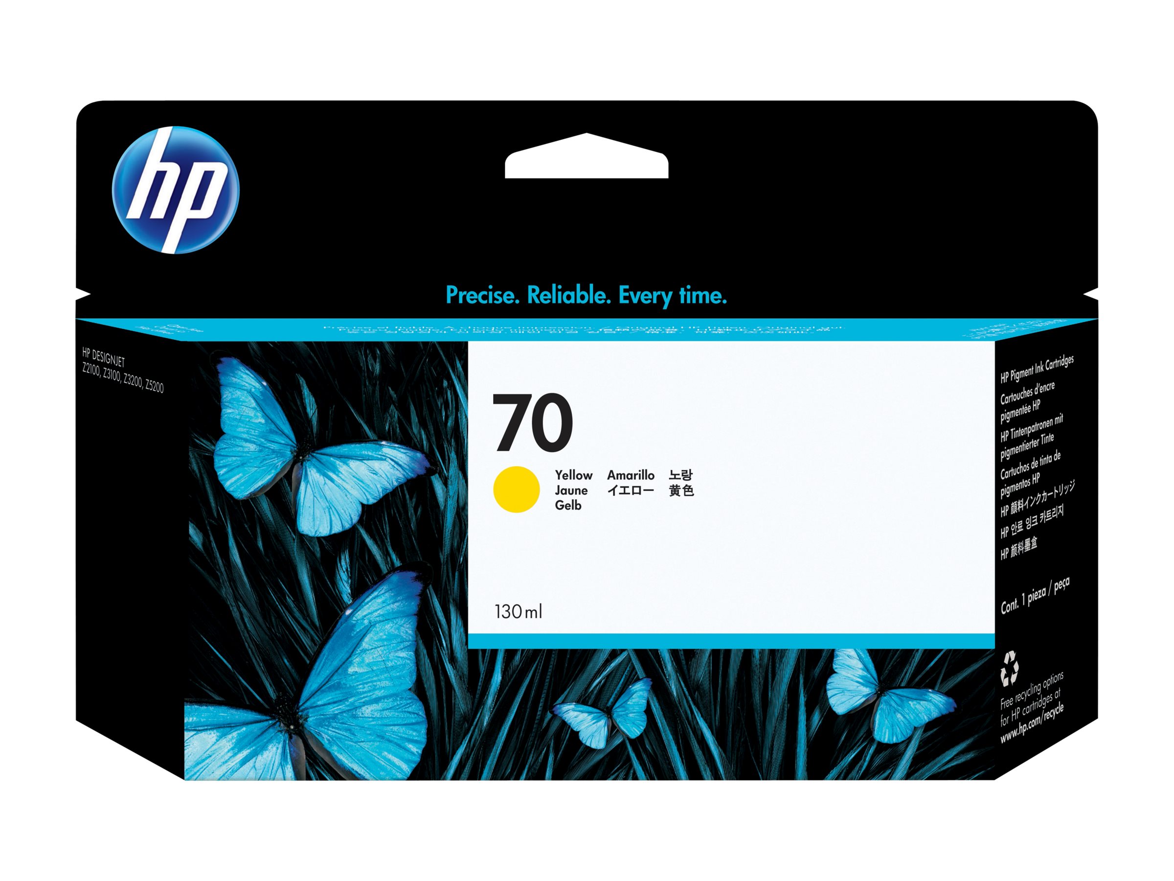 HP 70 Tinte gelb 130 ml Vivera