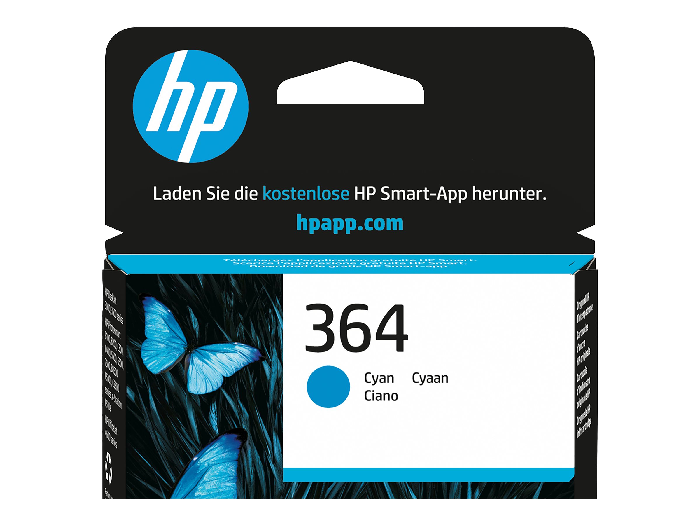 HP 364      Cyan                Tintenpatrone