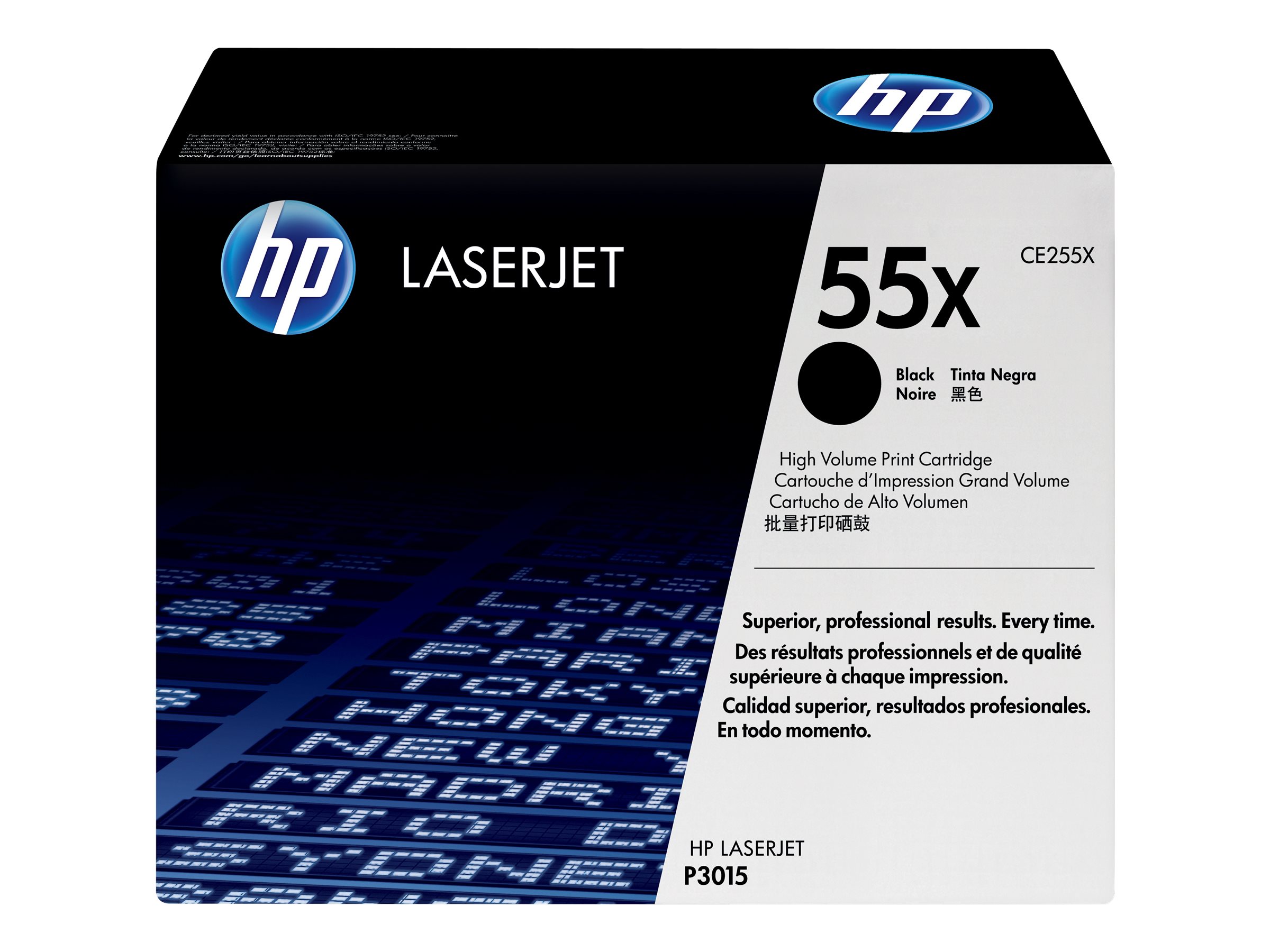 HP 55X       Schwarz     LaserJet    Tonerpatrone