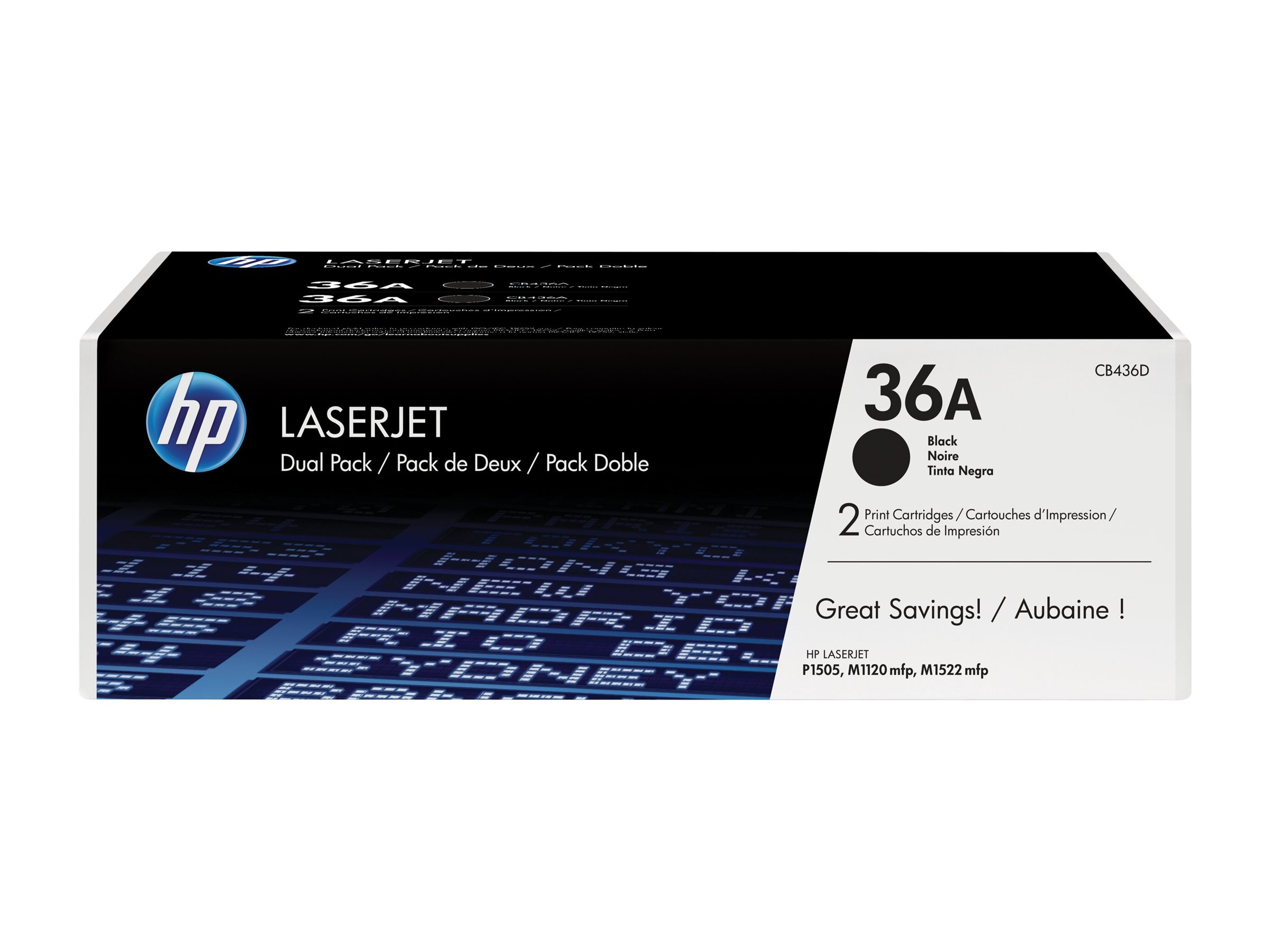 HP 36A   2x  Schwarz     LaserJet    Tonerpatrone