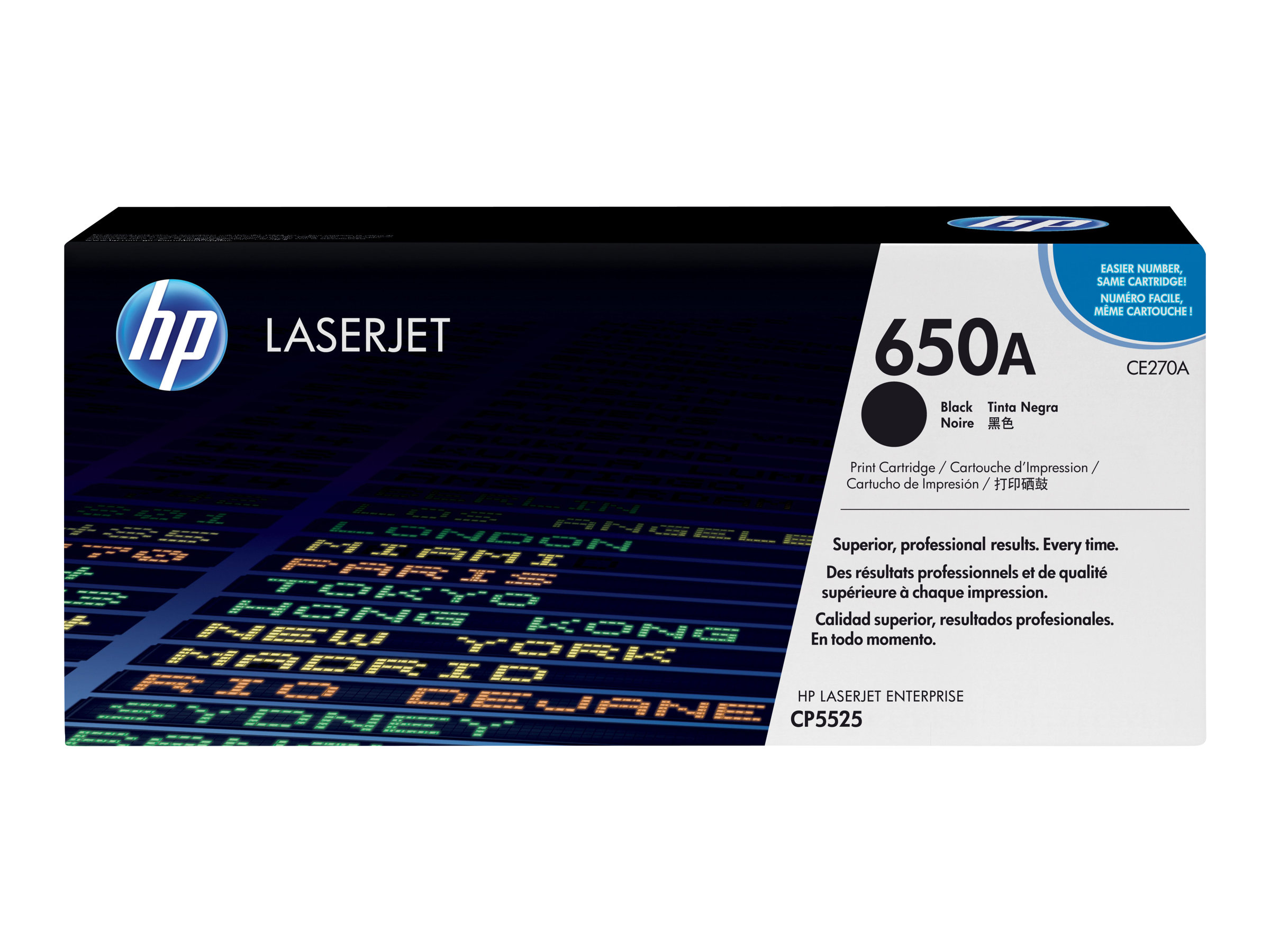 HP 650A Black Original LaserJet toner cartridge