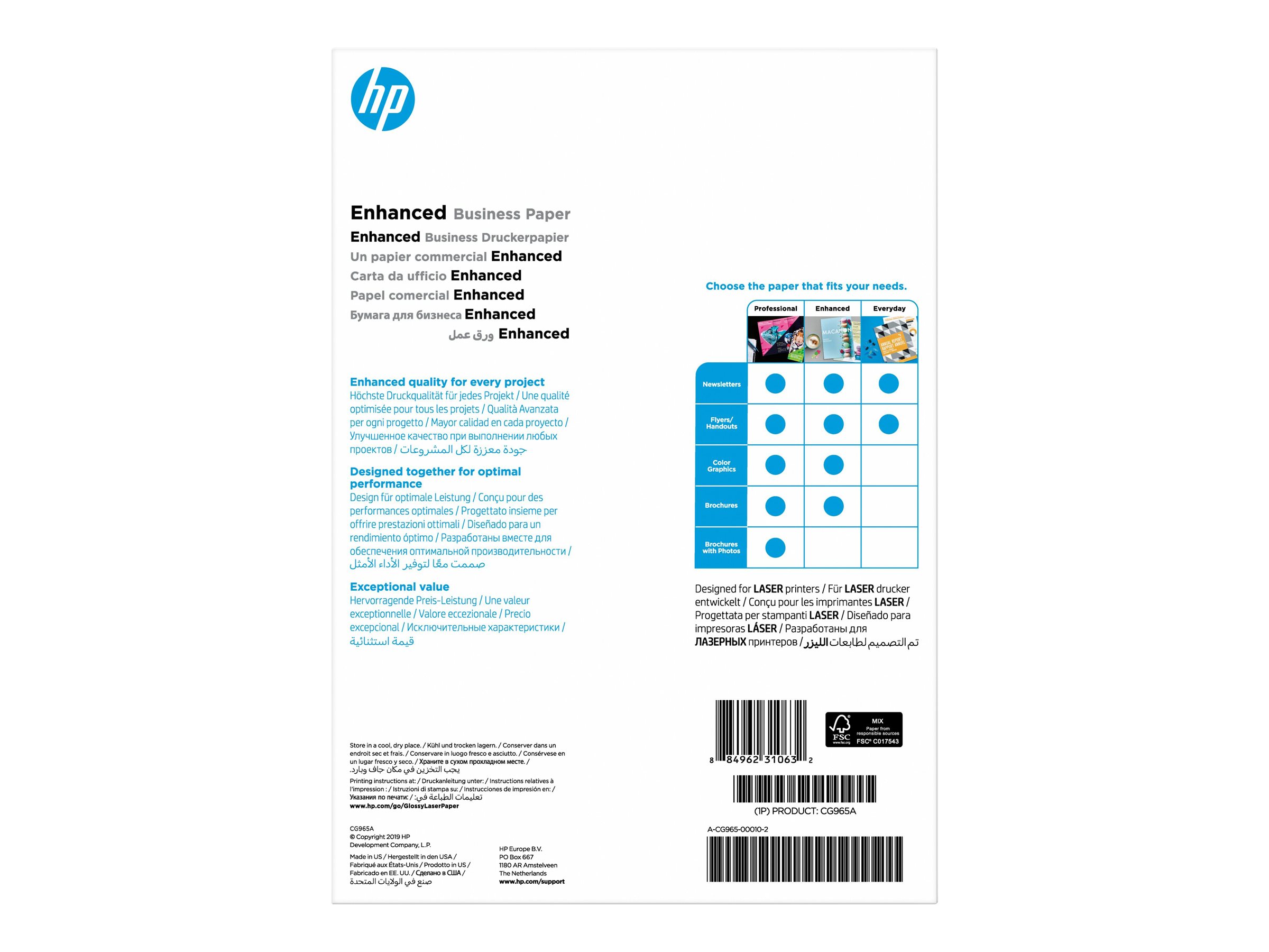 HP Professional Glossy Laser Paper A4