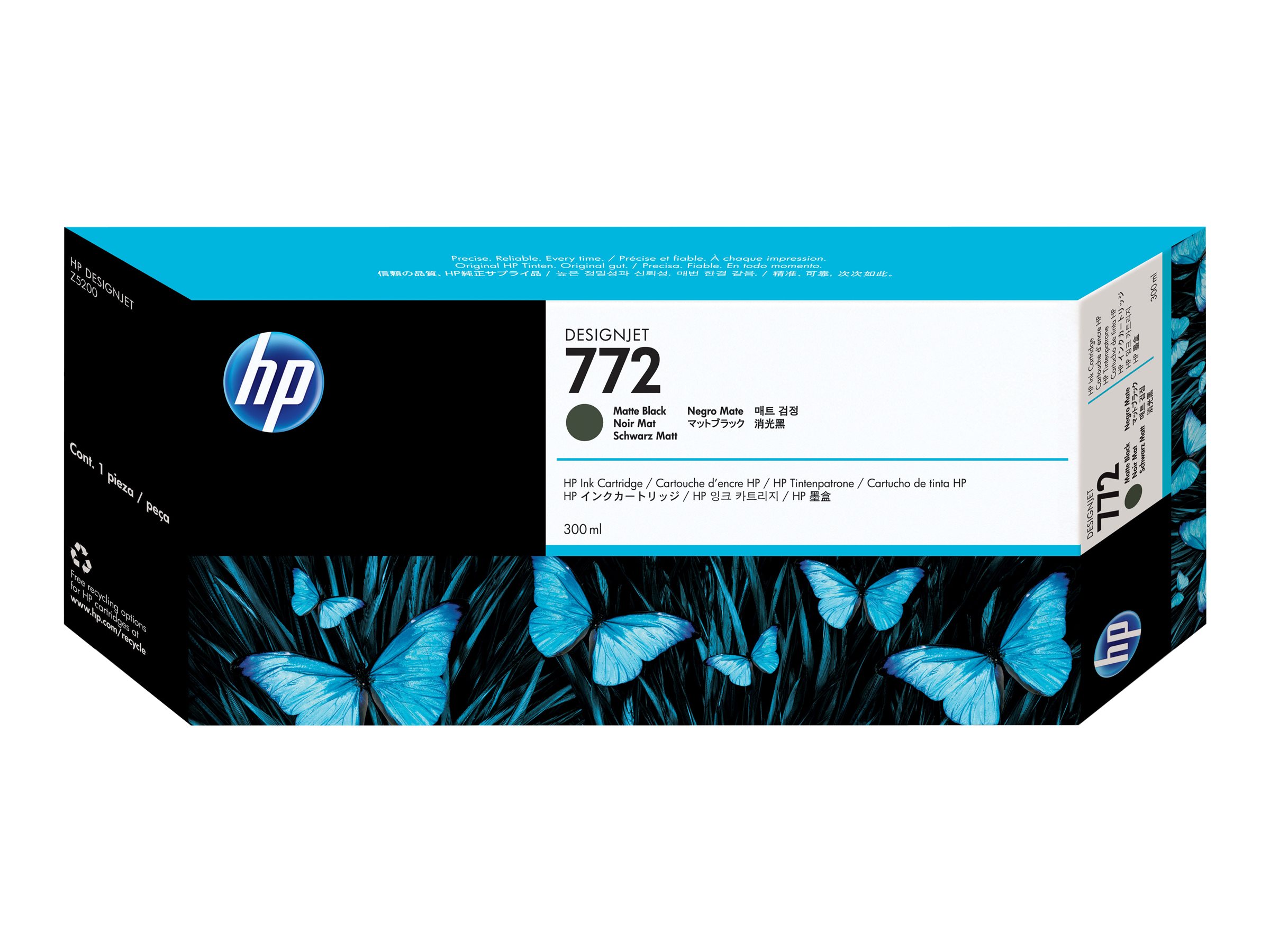 HP 772 Tinte 300ml matt schwarz