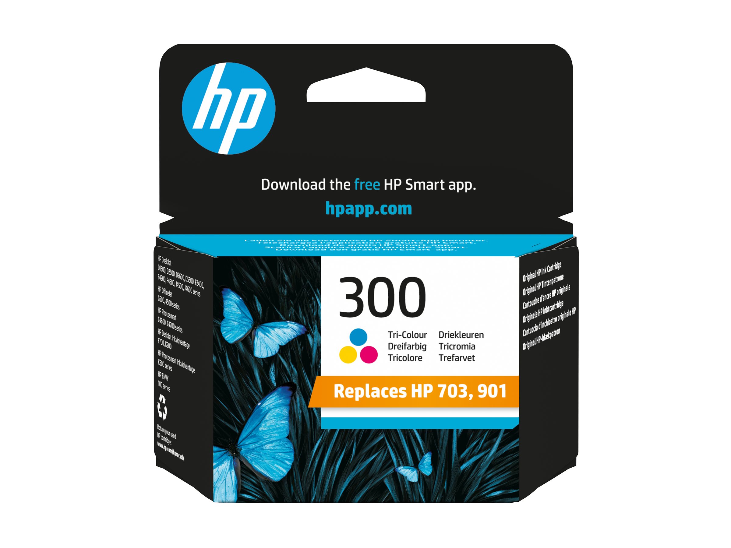 HP 300 Cyan/Magenta/Gelb Original Druckerpatrone