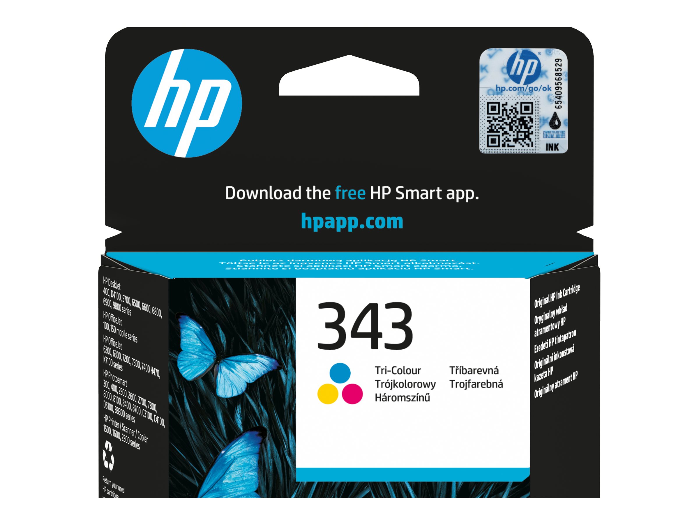 HP 343 Cyan/Magenta/Gelb Original Tintenpatrone
