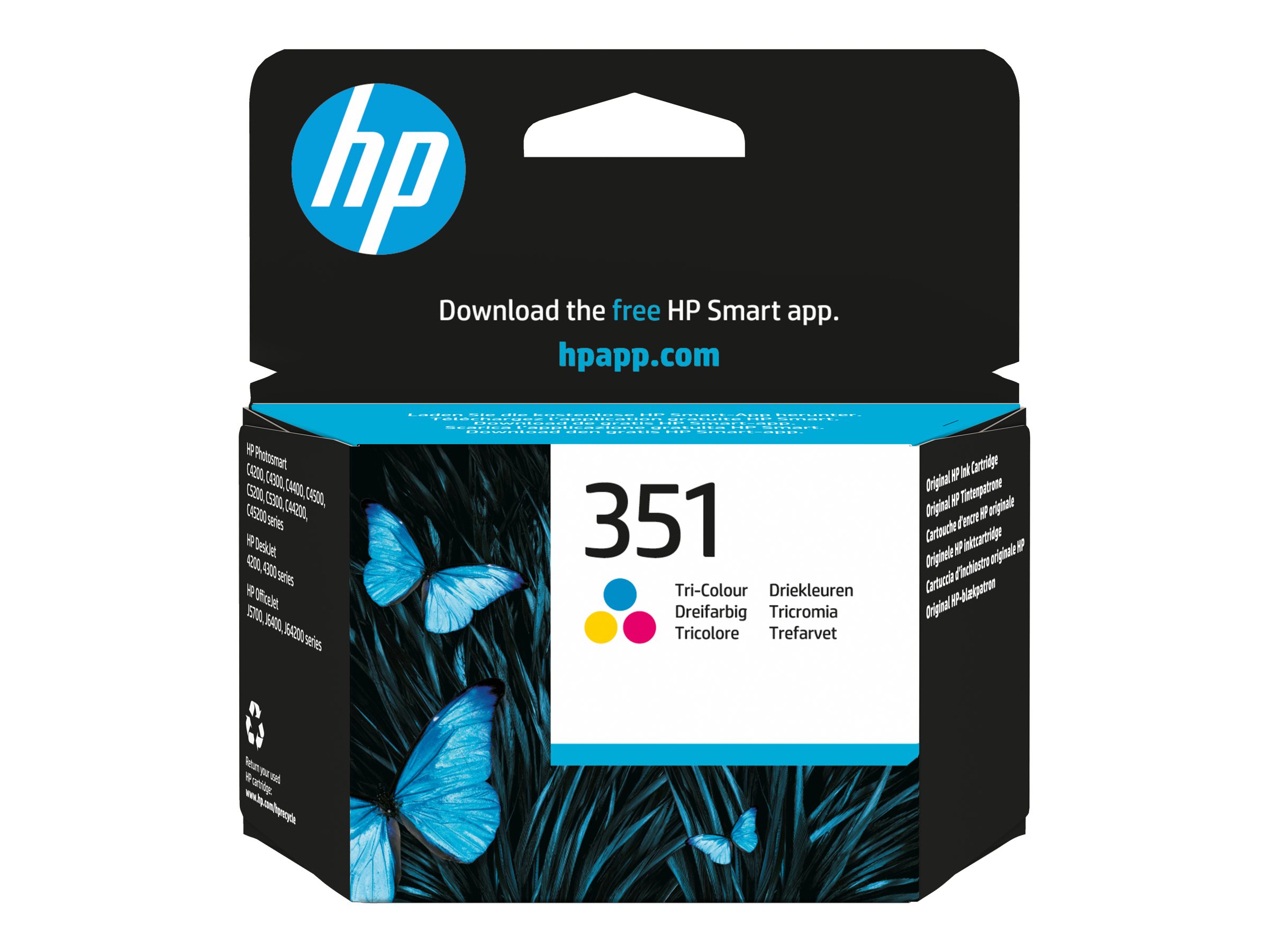 HP 351 Cyan/Magenta/Gelb Original Druckerpatrone