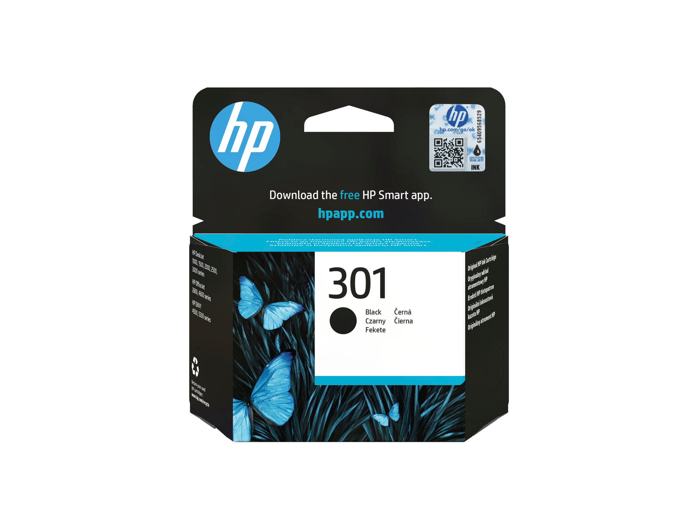 HP 301 Schwarz Original Druckerpatrone