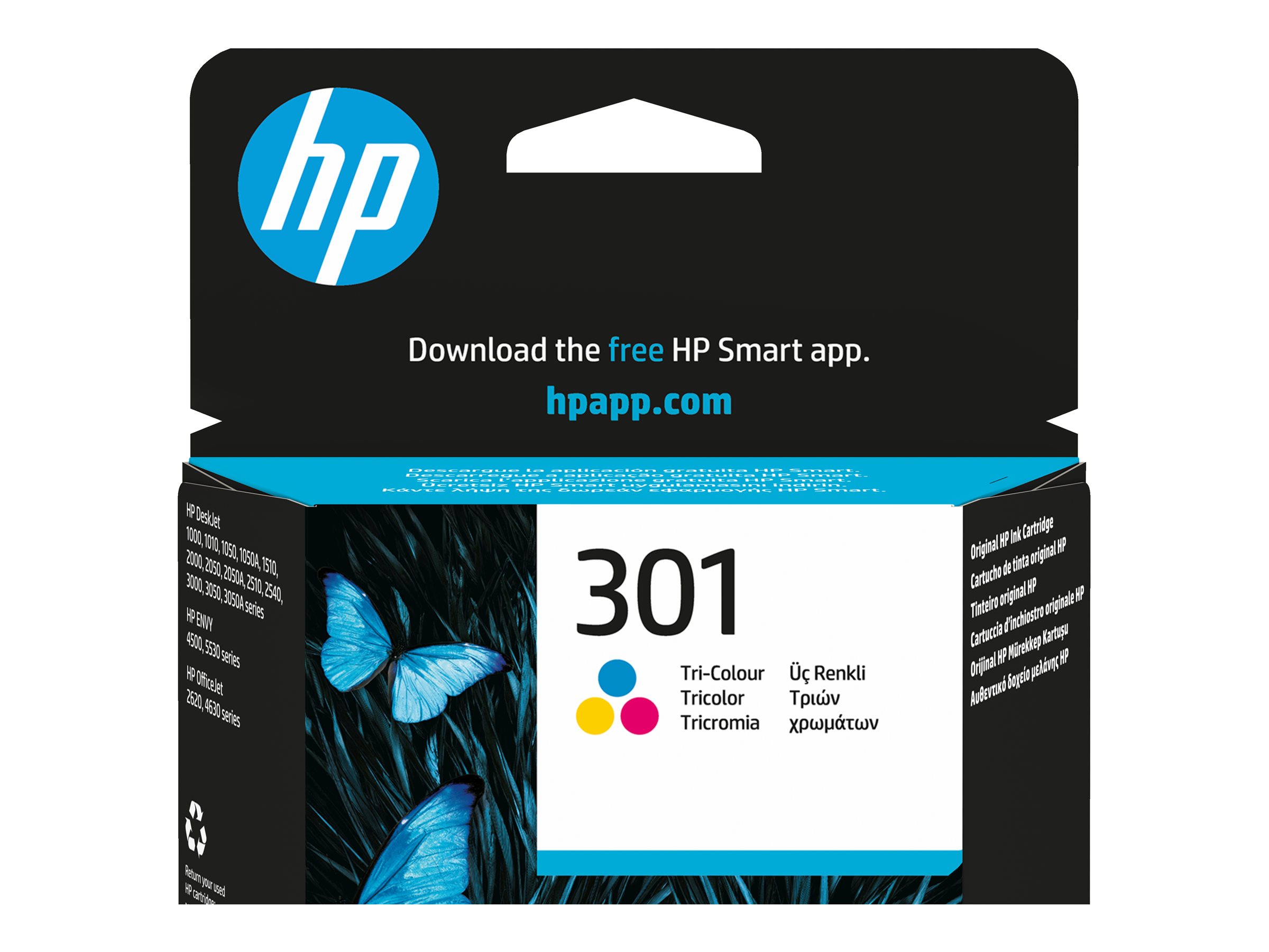HP 301      Dreifarbig          Tintenpatrone 3ml